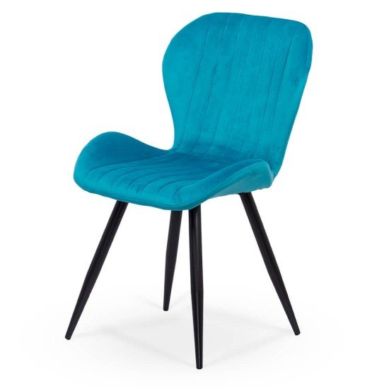 Velvet living chair BUC 248U turquoise