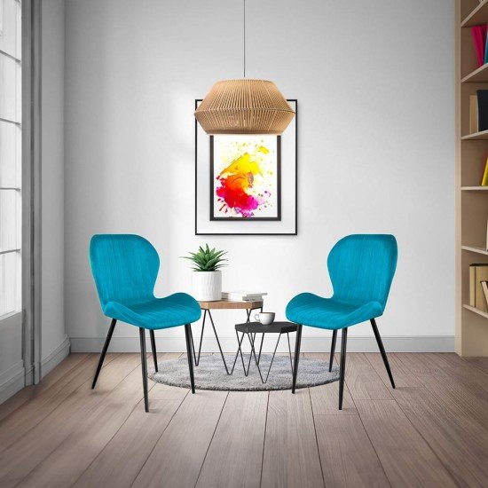 Velvet living chair BUC 248U turquoise Velvet living chair BUC 248U turquoise