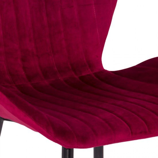 Scaun living din catifea BUC 248U visiniu Scaun living din catifea BUC 248U visiniu