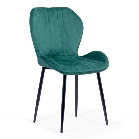 Velvet living chair BUC 248U green