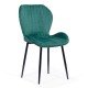 Velvet living chair BUC 248U green