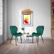 Velvet living chair BUC 248U green