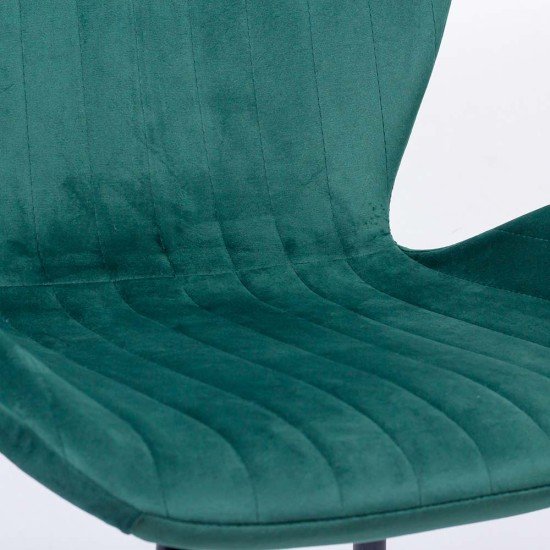 Velvet living chair BUC 248U green