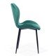 Velvet living chair BUC 248U green