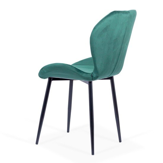 Velvet living chair BUC 248U green