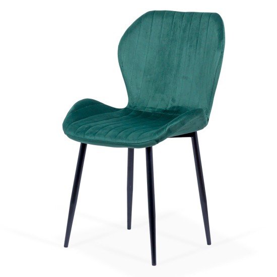 Velvet living chair BUC 248U green