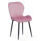 Velvet living chair BUC 248U pink