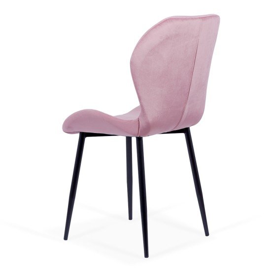 Velvet living chair BUC 248U pink