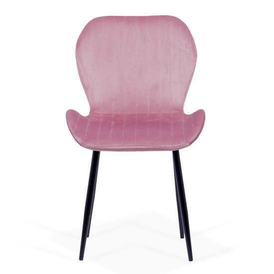 Velvet living chair BUC 248U pink