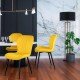 Velvet living chair BUC 248U yellow