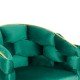Scaun living verde BUC 251 din catifea cu piciorușe reglabile