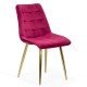 Dining Velvet Chair Gold Frame BUC 252-burgundy