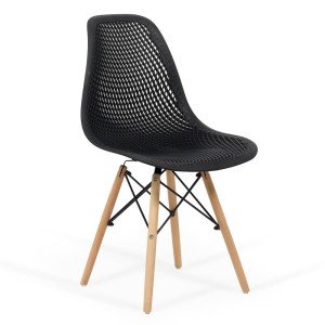 Modern plastic chair BUC 254 black Modern plastic chair BUC 254 black