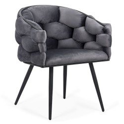 Modern velvet chair BUC 256 gray Modern velvet chair BUC 256 gray