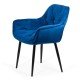 Scaun dining din catifea BUC 257 albastru Scaun dining din catifea BUC 257 albastru