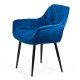 Velvet dining chair BUC 257 blue