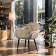 Scaun dining catifea BUC 257 bej 