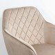 Velvet dining chair BUC 258 beige