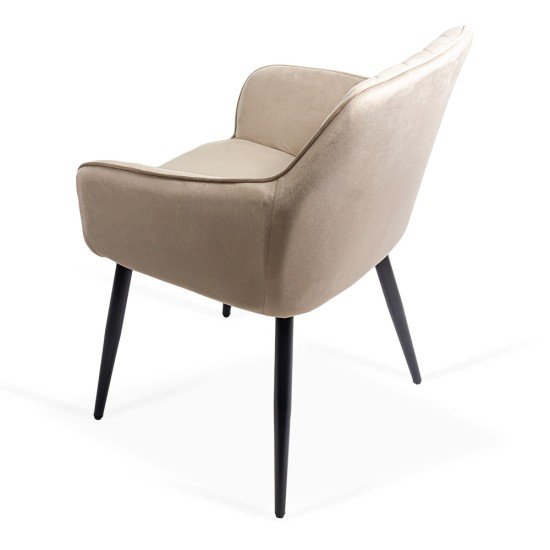 Velvet dining chair BUC 258 beige