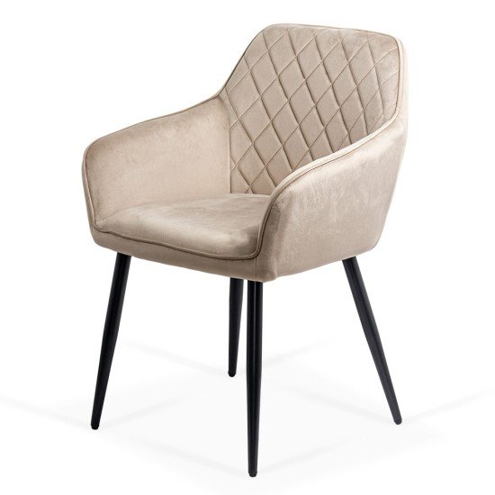Scaun dining catifea BUC 258 bej