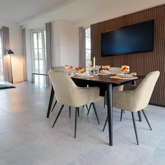 Scaun dining catifea BUC 258 bej