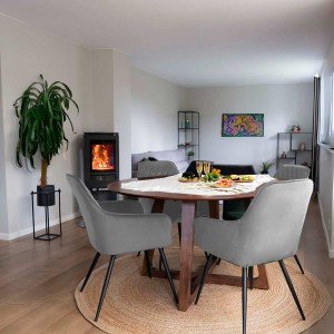 Scaun dining din catifea BUC 258 gri Scaun dining din catifea BUC 258 gri