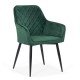 Scaun dining din catifea BUC 258 verde Scaun dining din catifea BUC 258 verde
