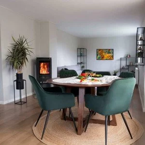 Scaun dining catifea BUC 258 verde