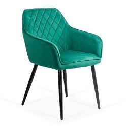 Scaun dining catifea BUC 258 verde Scaun dining catifea BUC 258 verde