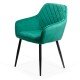 Velvet dining chair BUC 258 green