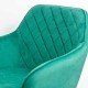 Velvet dining chair BUC 258 green