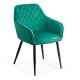 Velvet dining chair BUC 258 green