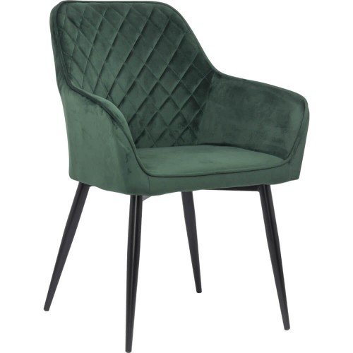 Scaun dining din catifea buc 258 verde