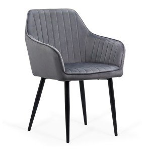 Velvet living room chair BUC 259 gray Velvet living room chair BUC 259 gray