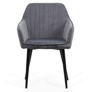 Velvet living room chair BUC 259 gray Velvet living room chair BUC 259 gray