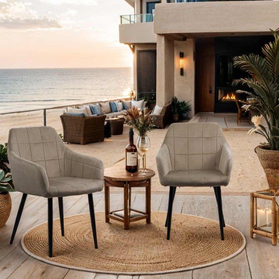 Scaun living catifea BUC 260 bej