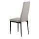 Kitchen chair made of velvet and black frame BUC 263V grey