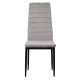 Kitchen chair made of velvet and black frame BUC 263V grey