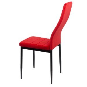 Velvet kitchen chair BUC 263V red Velvet kitchen chair BUC 263V red
