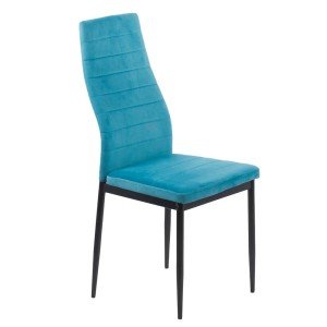 Kitchen chair made of velvet and black frame BUC 263V turqoise Kitchen chair made of velvet and black frame BUC 263V turqoise