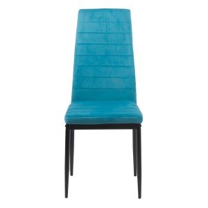 Kitchen chair made of velvet and black frame BUC 263V turqoise Kitchen chair made of velvet and black frame BUC 263V turqoise