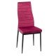 Kitchen chair made of velvet and black frame BUC 263V burgundy