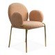 Scaun dining bej din material boucle cu aspect elegant BUC 282 Scaun dining bej din material boucle cu aspect elegant BUC 282