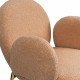 Beige dining chair made of boucle material with an elegant look BUC 282