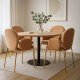 Beige dining chair made of boucle material with an elegant look BUC 282