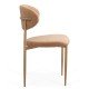 Beige dining chair with boucle upholstery BUC 283