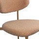 Beige dining chair with boucle upholstery BUC 283