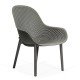 Scaun terasa gri din plastic cu cadru rezistent HRC 593