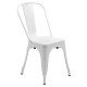 Scaun metalic stivuibil HRC 597 alb Scaun metalic stivuibil HRC 597 alb