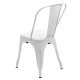 Scaun metalic stivuibil HRC 597 alb Scaun metalic stivuibil HRC 597 alb